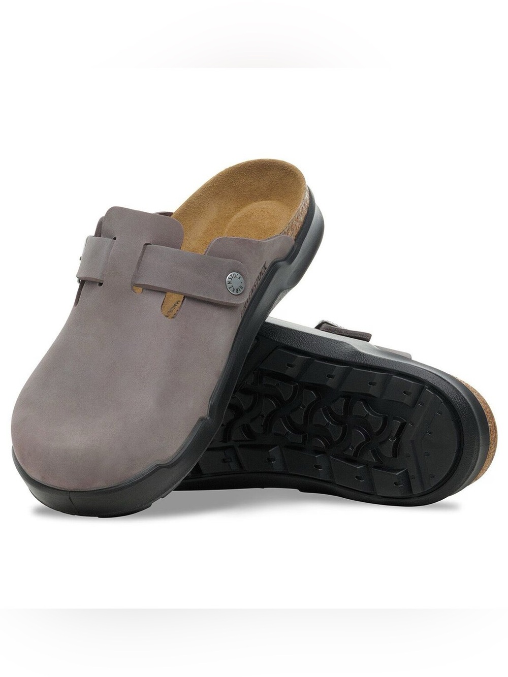 NWT Birkenstock Men’s Boston CT Clog Iron Oiled Leather Size 40 / 7 - Picture 4 of 14